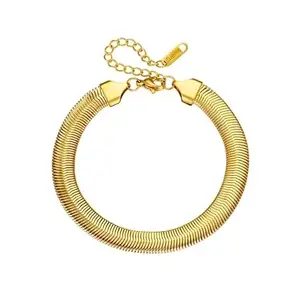 MIAMI bracelet for women Bangles for women Anti Tarnish Stylish Adjustable Chain Bracelet for girls gold Kada for Women Accessories Anti Tarnish Jewellery Stainless Steel Cuff Bracelet gifts Combo