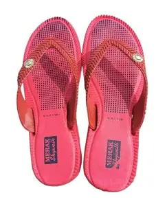MEHAK Hawai FlipFlops Casual Daily Use Slipper For Women & Girl's,Red(No-8)