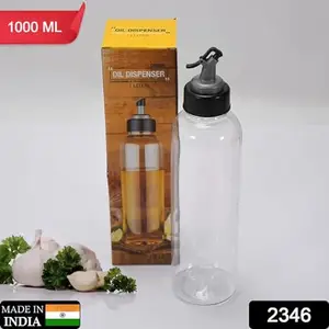 Oil Dispenser Transparent Plastic Oil Bottle