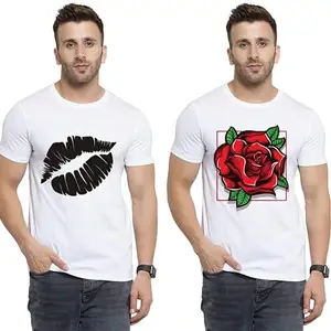 SST - Where Fashion Begins | DP-8208 | Polyester Graphic Print T-Shirt | for Men & Boy | Pack of 2