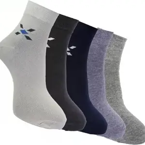 CAVENDRES 78 Men's Premium Cotton Casual Crew Socks Pack of 5