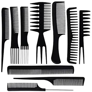SHYAMA FASHION Hair Stylists Professional Styling Comb Set, Great for All Hair Types & Styles Comb set kit Multifunction Anti-Static Barbers Brush Combs Tool for Women Men Kids
