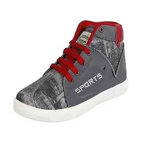 Axter Men 285-Grey Sport Running Shoes (8 UK, Grey)