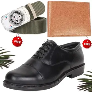 Attractive Formal Shoes/Party Shoes/Shoes Combo with Free Wallet & Belt for Men and Boys (BAZAAR7186_RT-Tan-1008) Multicolor
