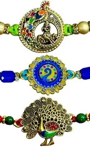 Set Of 3 Rakhi Combo | Elegant Ties of Love |