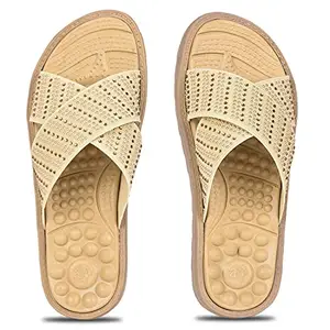 Liberty Women WAGAS-19 BEIGE Casual Slipper-4