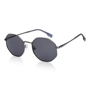 Visit the John Jacobs Store John Jacobs Full Rim Hexagonal Stylish & Premium Sunglasses | Polarized and 100% UV Protected | Men & Women | Medium | JJ S70017