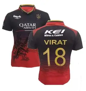 Generic rcb Official Half Sleeve Jersey 2023 Virat 18 - (Small 36) Multicolour