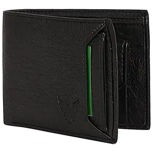 Goldalpha Men Artificial Leather Wallet | Black