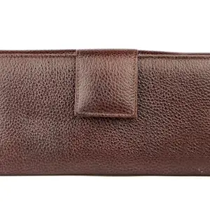 REEDOM FASHION Genuine Leather Women Evening/Party, Travel, Ethnic, Casual, Trendy, Formal Brown Genuine Leather Wallet (5 Card Slots) (Brown) (RF4621)