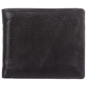 BLU WHALE Stylish Genuine Leather Black Men's Wallet
