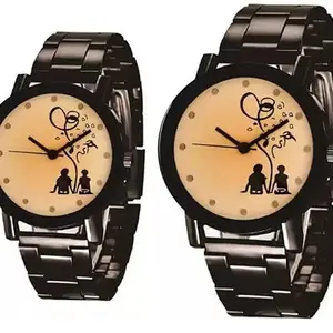 Stylish Couple Watch (SR-254) AT-2541(Pack of-2)