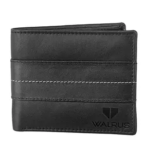 Walrus M Series Black Genuine Leather Men Wallet