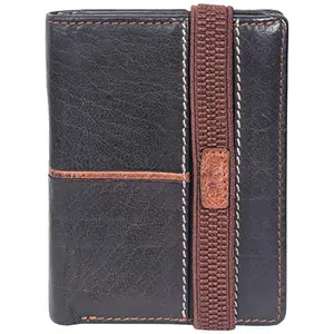 Leatherman Fashion LMN Genuine Leather Unisex Brown Wallet (9 Card Slots)