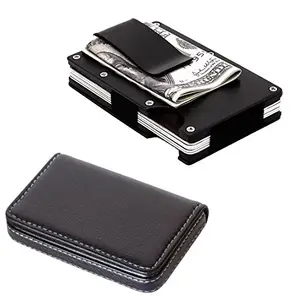 Stealodeal Metal Wallet Money Clip with Black 40 Keeping Cardbook Card Holder