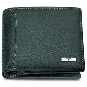 URBAN FOREST Oliver Green Leather Wallet for Men, 6 Card Slot