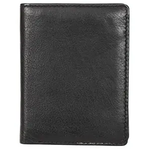 Leatherman Fashion LMN Genuine Leather Unisex Negro Wallet 9 Card Slots