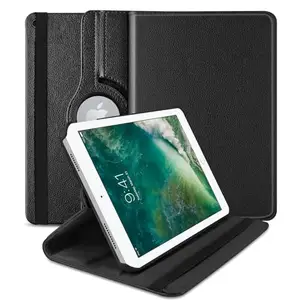 Forever MOBILES iPad Pro 9.7 (2016) Flip Cover, 360 Degree Rotating Stand, PU Leather, Black (Black)