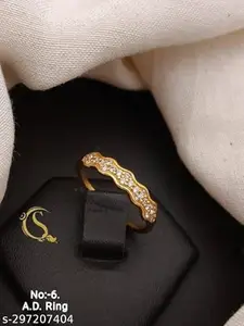 Beautiful ring for girls and women in 1gram gold plating| design - 871 stylish and beautiful design Rings