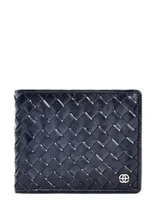 eske Arlo Men’s Genuine Leather RFID Wallet | Hand-Woven Braided Design Bi-Fold with 6 Card Slots, ID Slot, Coin Pocket & 2 Bill Compartments | Premium Leather Men’s Wallet