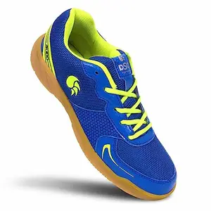 DSC Akido Badminton Shoes for Mens, Size UK - 10, Colour - Royal-Blue/Crepe