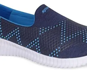 SPARX Womens SL 123 | Enhanced Durability & Soft Cushion | Blue Running Shoe - 5 UK (SL 123)