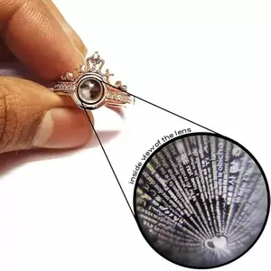 Men Valentine Smart Temperature Combo Ring Silver & Black (IR1515)