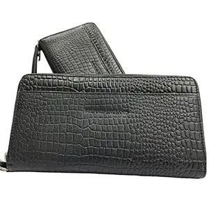 BELFORD ENGLAND Lyra Women's Black Genuine Leather Wallet - Soft, Durable & Stylish