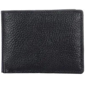 BLU WHALE Genuine Leather Black Men's Wallet