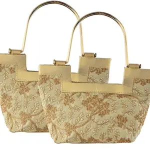 REEDOM FASHION Polyester Handbag for Women (Cream) (RF1656)-BZ