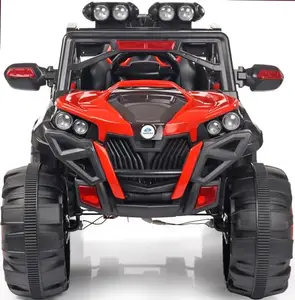 Miniature Mart Kids 4x4 Battery Operated Ride on 5 Motors 12v Big Size Jeep with Swing/Rocking with Remote & Mobile App Control | 1 Year Warranty | Free Video Call Consultation (Red)