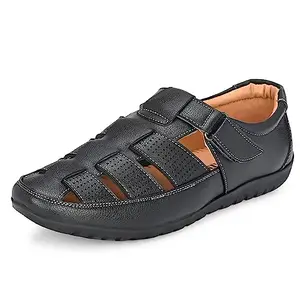 Centrino Men's 6407 Black Sandal-6 Kids UK (6407-1)