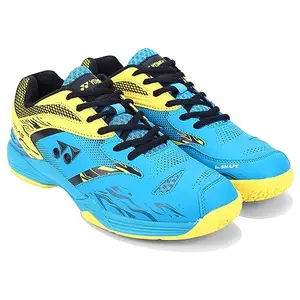 YONEX Unisex-Adult Badminton Shoes Atlas Aqua Blue Citron/9/8903224372538