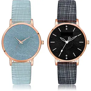 NEUTRON Diwali Analog Grey and Black Color Dial Women Watch - GM330-GM312 (Pack of 2)