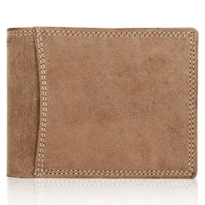 Designer Bugs Men's Genuine Leather Wallet Brown