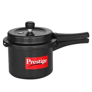 Prestige Popular Svachh Hard Anodised Pressure Cooker(3.0 L, Deep Lid-Controls Spillage)