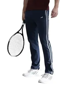 CROCODILE Men Solid Slim Fit Track Pant | Single Jersey Fabric | Drawstring Waist | 3 Pockets