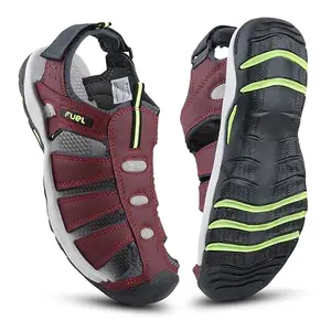 FUEL Fisherman Sandals for Men Comfortable, Breathable & Flexible Stylish Casual Sandals Protective Bump Toe Perfect Outdoor Beach Anti-Skid Sports Footwear For Gents (Soldier-11)