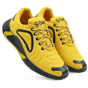 fasczo-Fashionable & Stylish Casual Walking Comfortable Sports Running Shoes for Men Yellow