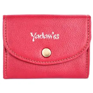 YADASS Women Cherry Brown PU-LeatherMini Wallet | 2 Compartment