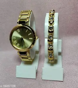 Maa Creation Trendy Watches and Bracelet Combo for Girls (SR-840) AT-840