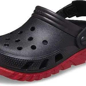 Crocs Men Black/Varsity Red Duet Clog 208776-0WQ-M12