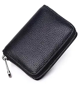 Brajin Leather Wallets for Men, Black | Leather Wallet for Men | Mens Wallet with 10 Card Slots | Gift for Valentine Day, Father’s Day, Birthday