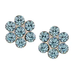 Ananth Jewels 925 Sterling-silver and Cubic Zirconia Stud Earrings for Women & Girls