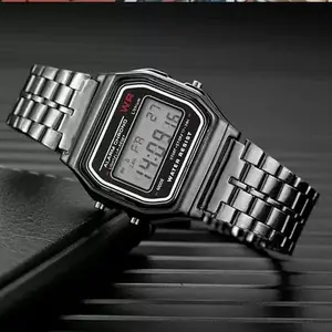 Stainless Steel Digital Watch