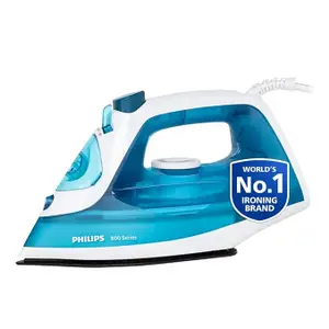 Philips Steam Iron DST0820/20 – 1250-watt, Black non-stick soleplate, Steam Rate of up to 15 g/min