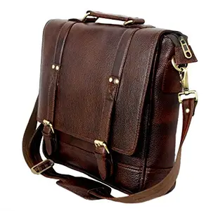 Sukeshcraft Sukeshcraft Laptop Leather Bag for Everyday Use 14”(L) X 16.5”(H) X 3” (W)