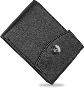 Black Bifold Wallet for Men