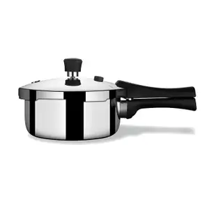 Stahl Triply Stainless Steel Pressure Cooker 1.5 Litre Outer Lid | Baby Pressure Cooker | Triply Cooker