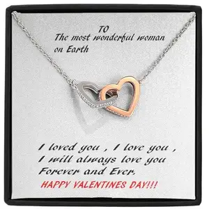 rakva 925 Sterling Silver Gift Wife Necklace, Girlfriend Necklace, Valentine Necklace For Her, To My Valentine Necklace, Gift For Valentines Day Necklace, Love Pendant